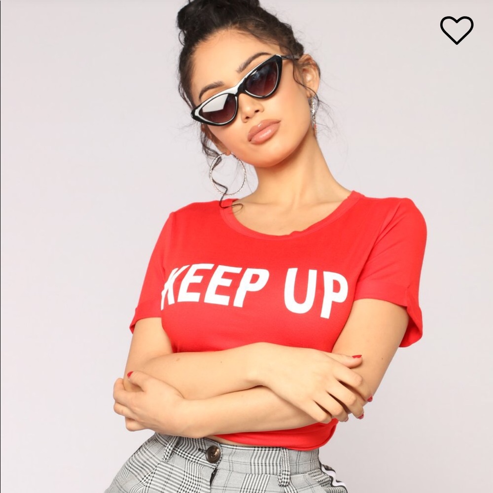 ❌ SOLD ❌ Fashionnova Try to Keep Up Tee